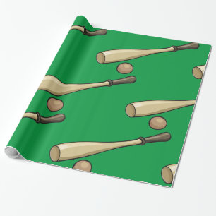 Papier Cadeau Batte de baseball en bois