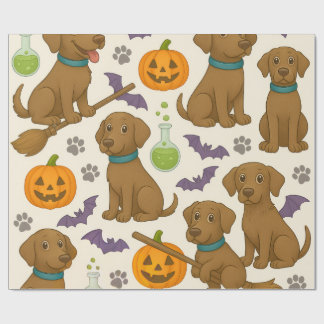 Papier Cadeau Batty Puppy Halloween amusant