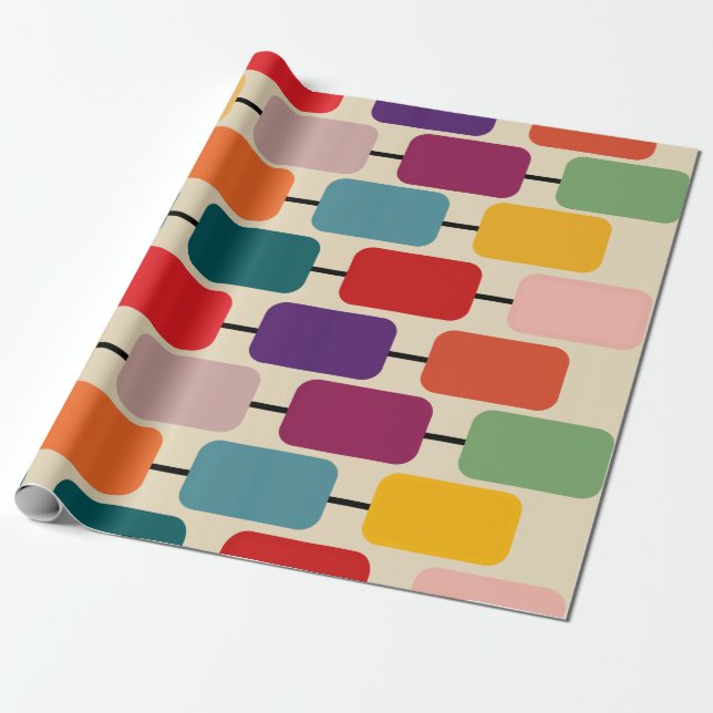Papier Cadeau Bauhaus Abacus  (Déroulé)