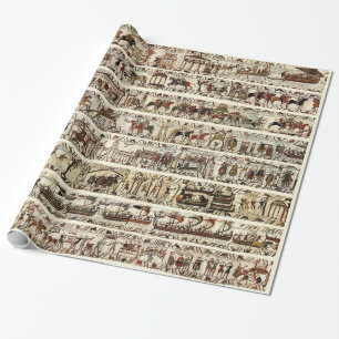 Papier Cadeau BAYEUX TAPESTRY 1066 Bataille d'Hastings