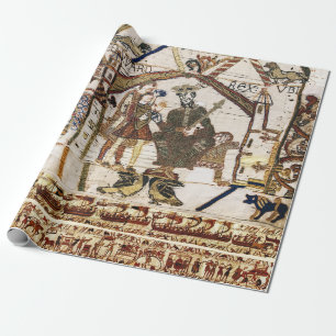 Papier Cadeau BAYEUX TAPESTRY King Edward Confessor et Harold
