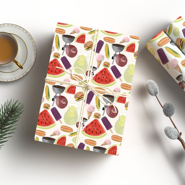Papier Cadeau BBQ été (Créateur téléchargé)