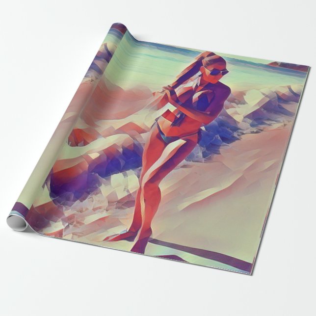 Papier Cadeau Beach Girl Thunder_Cove (Déroulé)