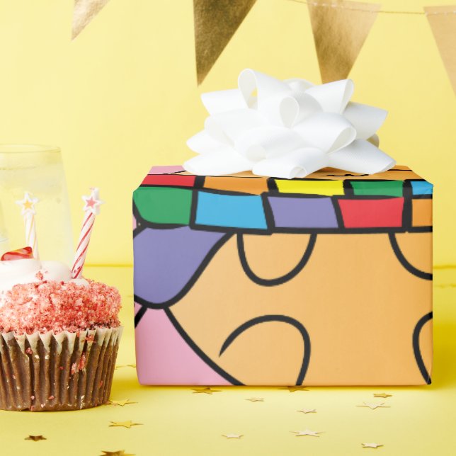 Papier Cadeau Bean Addie (Fête d'anniversaire)