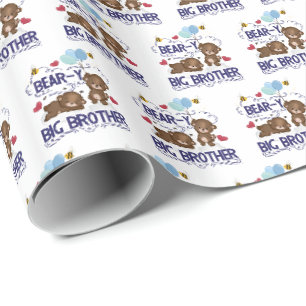 Papier Cadeau Bear y Big Brother Fils de frère