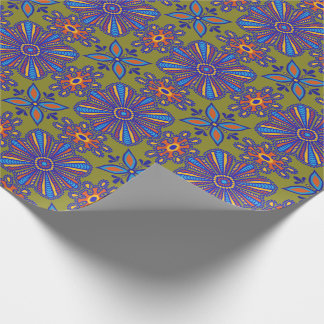 Papier Cadeau Beau Carrelage Boho Talavera