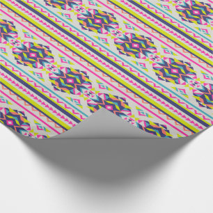 Papier Cadeau Beau Motif tendance Aztec inspiré