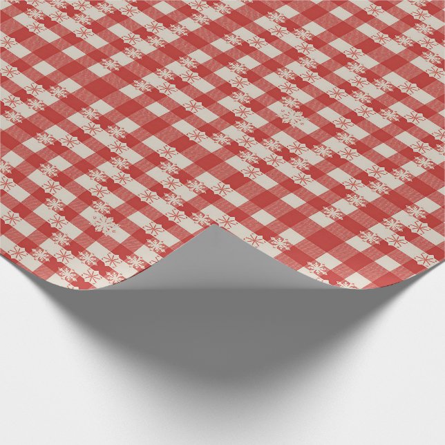 Papier Cadeau Beau Noël de la campagne (Coin)