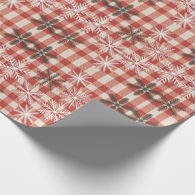 Papier Cadeau Beau Noël de la campagne (Coin)