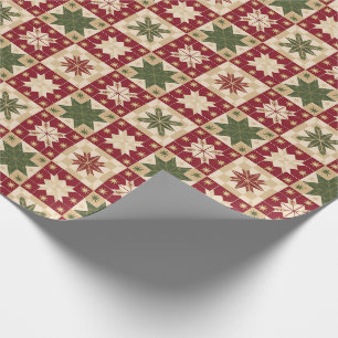 Papier Cadeau Beau Noël de la campagne