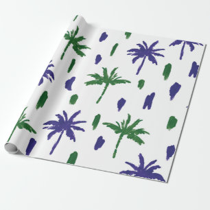 Papier Cadeau Beau palmiers tropicaux motif