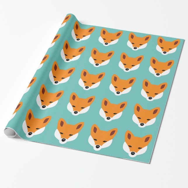 Papier Cadeau Beau renard (Déroulé)