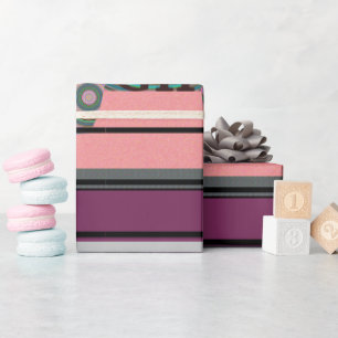 PAPIER CADEAU BEAUTIFER PÈRE GIFT_PUPLER_PINK_BLACK_LETTER