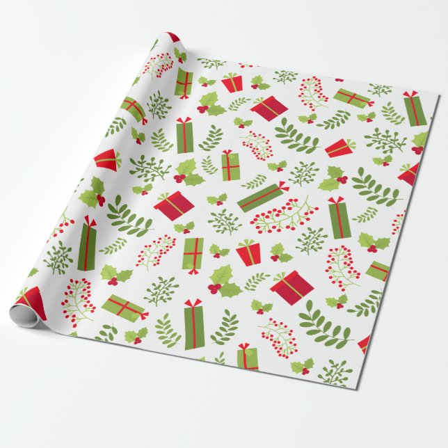 Papier Cadeau Beaux cadeaux de Noël (Déroulé)