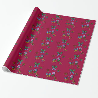 Papier Cadeau beaux papillons