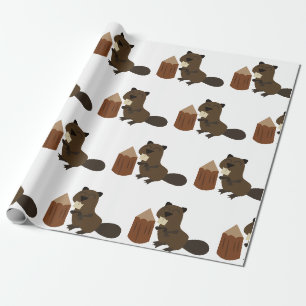 Papier Cadeau Beaver