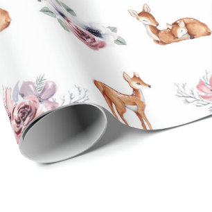 Papier Cadeau Bébé Faon
