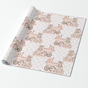 Papier Cadeau Bébé fille