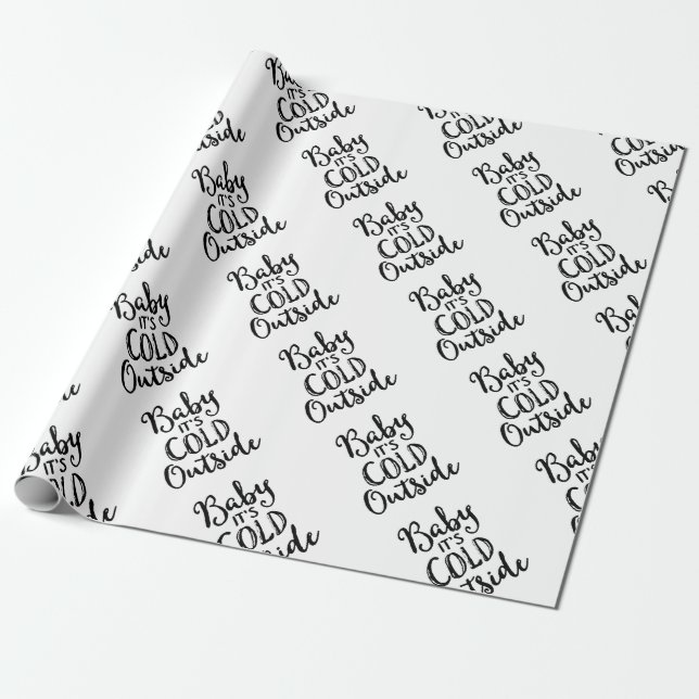 Papier Cadeau Bébé il fait froid dehors (Déroulé)