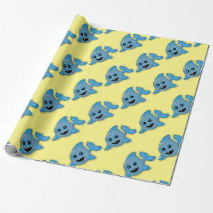 Papier Cadeau Bébé requin