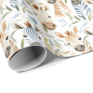Papier Cadeau Bébé zèbre
