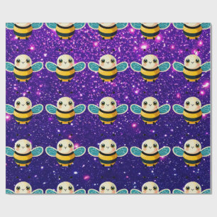 Papier Cadeau Bee Cute Charming Thème Inspiré