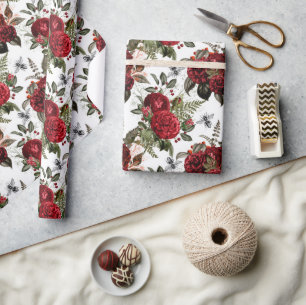 Papier Cadeau Bee Floral Élégant Cadeau