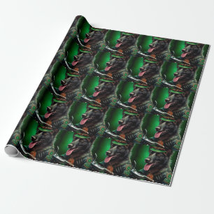 Papier Cadeau Belgian Shepherd conduite vélo St. Patrick's Day