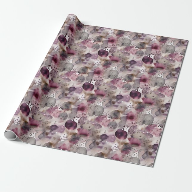 Papier Cadeau Belle aquarelle Noël (Déroulé)