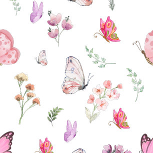 Papier Cadeau Belle aquarelle papillon classique