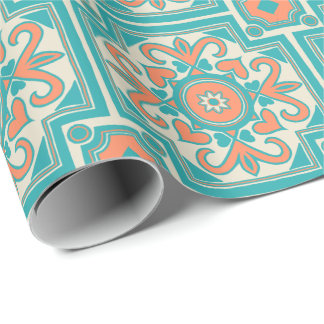 Papier Cadeau Belle Carrelage italien Boho