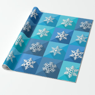 Papier Cadeau Belle collection de flocs de neige