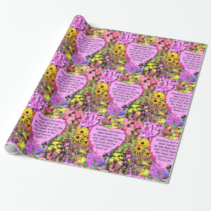 PAPIER CADEAU BELLE CONCEPTION FLORALE PSALM 23
