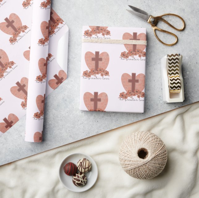 Papier Cadeau Belle Croix de Pâques chrétienne (Artisanat)