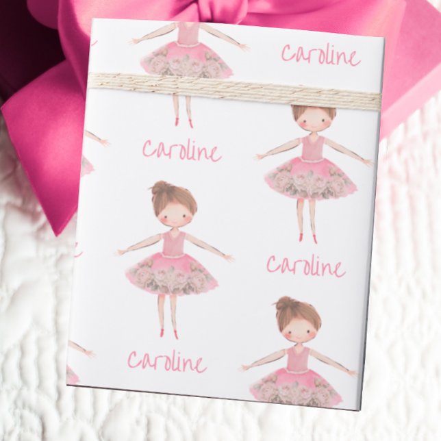 Papier Cadeau Belle danseuse de ballet sur mesure (Créateur téléchargé)