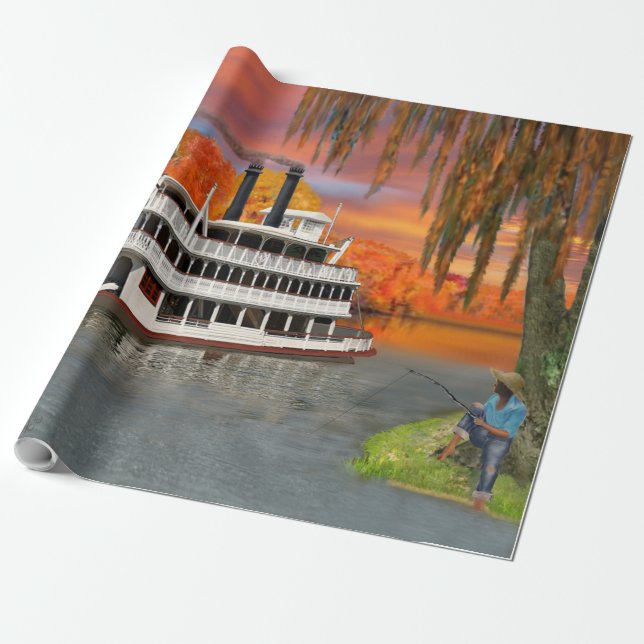 Papier Cadeau Belle du bayou (Déroulé)