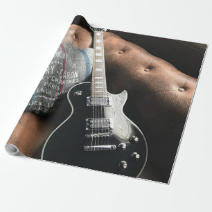 Papier Cadeau Belle guitare acoustique