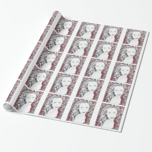 Papier Cadeau Belle Paisley Femme Elf