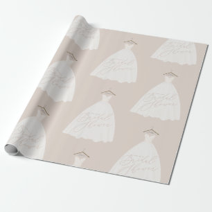 Papier Cadeau Belle robe mariage douche nuptiale