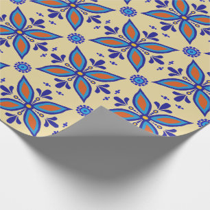 Papier Cadeau Belle tuile de Boho Talavera