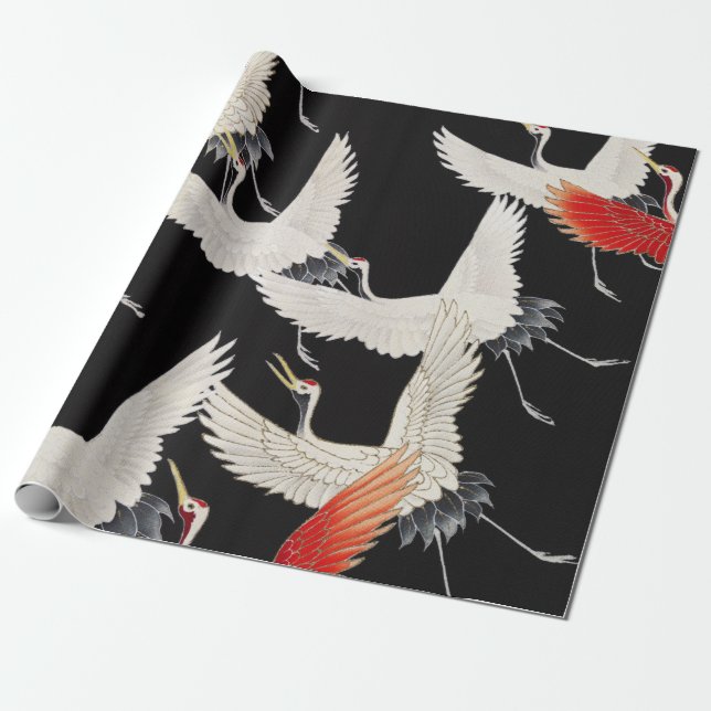 Papier Cadeau Belles cigognes (Déroulé)