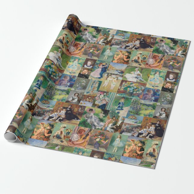 Papier Cadeau Belles et élégantes peintures Renoir (Déroulé)