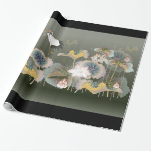 Papier Cadeau Belles grues Lily Papier à envelopper