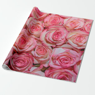 Papier Cadeau Belles roses roses roses