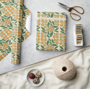Papier Cadeau Bénédictions de Pâques botaniques modernes