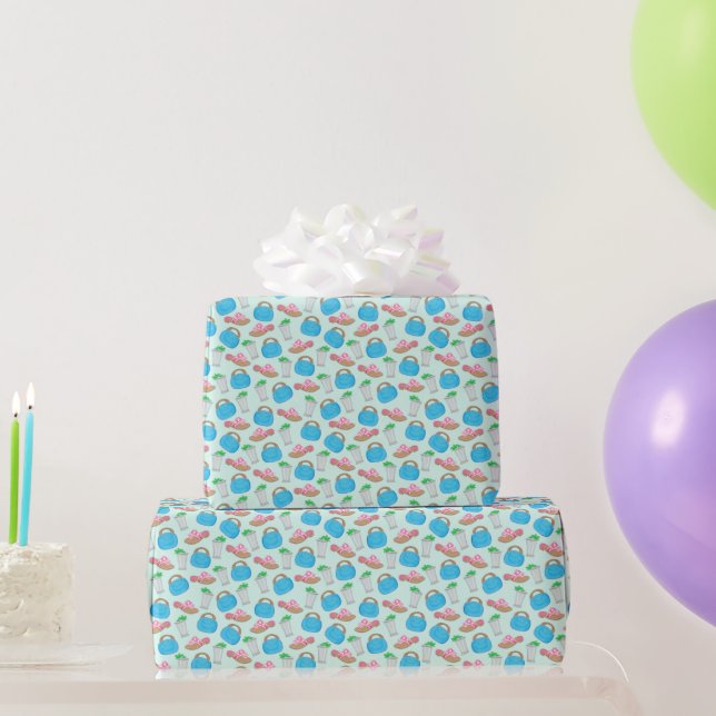 Papier Cadeau Bermuda Sac Sandals Mint Julep Preppy (Cadeaux de fête)
