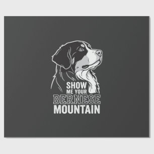 Papier Cadeau Bernois Montagne Montre Moi Ton
