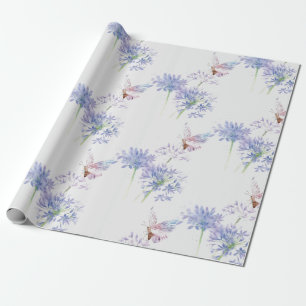 Papier Cadeau Beurre délicat doux Jardin Fleur Floral Art