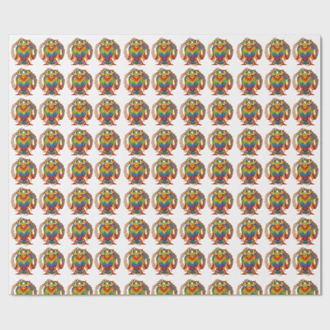 Papier Cadeau bherunda bird (Plat)