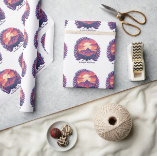 Papier Cadeau Bi Horizon Brave Heart LGBTQ Camping | Bisexual 